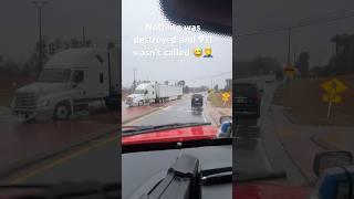 One of the Struggles of a truck driver  going through a small town #cdllife #truckingcommunity