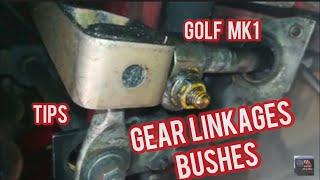 GOLF MK1.GEAR LINKAGES AND BUSHES:HOW TO INSPECT AND REPLACE. TIPS#golfmk1 #vwgolf #vwfox #vwcaddy