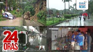 24 Oras: (Part 1) Kotseng tumatawid sa spillway, inanod; Christmas reunion at pamamasko,..., atbp.