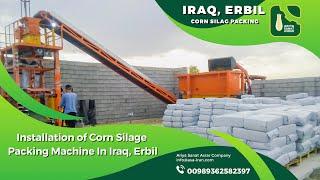 Installation of corn silage packing machine in Iraq, Erbil