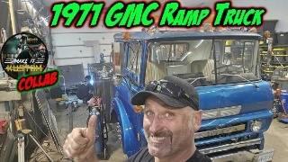 Working on Karl's 1971 GMC Ramp truck finishing the ramp deck!