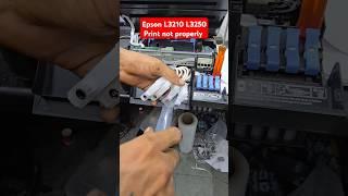 Epson L3210 L3250 Print not properly Head Cleaning #Epsonsetting #Redlightblinking #Headclean
