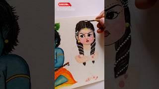 Radha️Krishna( Part 2)#drawing #radha #shorts #youtubeshorts