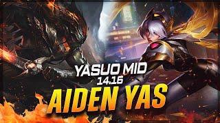 AIDENYASUO - Yasuo vs Irelia MID Patch 14.16 - Challenger Yasuo Gameplay