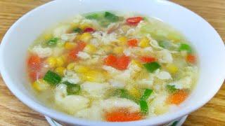 THE EASIEST WAY ‼️TO COOK DELICIOUS SWEET CORN SOUP WITH CHEAP CAPITAL