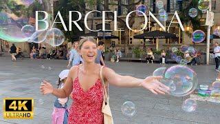 Barcelona Spain, Walking Tour- In 4k Ultra HD, Immersive Sound. Exploring Europe's Greatest Cities