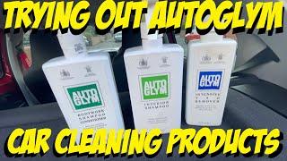 Trying AUTOGLYM cleaning products on my car!!