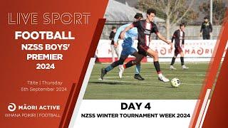 Football | NZSS Boys Football Premier Tournament 2024 | Day 4