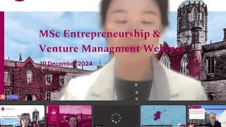 University of Galway - MSc Entrepreneurship & Venture Management Webinar, 10 December 2024