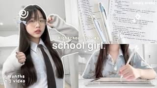 SCHOOL-GIRL diary : productive school days, yearbook photo, what I eat in a week, exam prep🪄ep.3