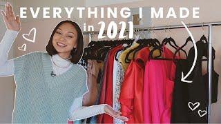 Everything I Made in 2021 + Sewing Pattern & Tutorials (I made 34+ items!!)