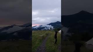 Mountains  Georgia  Travel Adventure Adjara Nature Sunset Majestic Snow Clouds Skyline Sky Glamping