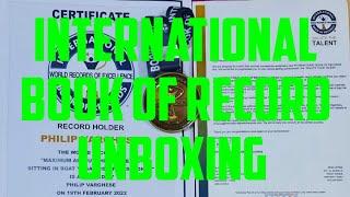 International book of record, my second unboxing