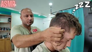 Professional Barber ASMR Massage - Fell Asleep While Recording