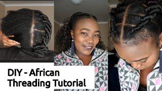  How To: AFRICAN THREADING DIY | Brazilian wool | faux locks | crochet