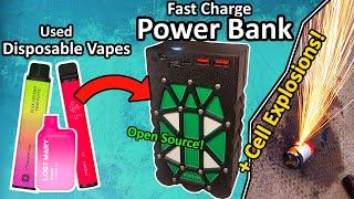 Making a Power Bank from Disposable Vapes: UPGRADED + Extreme Tests!