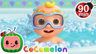 Splashy Fishy Bubble Bath Time 🫧 | CoComelon | Nursery Rhymes for Babies