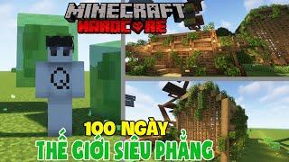 Tôi Sinh Tồn 100 Ngày Trong Minecraft Siêu Phẳng | Làm Giàu Từ 2 Bàn Tay Trắng