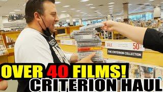 OVER 40 CRITERION FILMS | 1 HAUL | In-Store Vlog (Barnes & Noble 50% Off Sale)