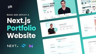 How To Build A Portfolio Website With React.js, Next.js, Tailwind.css And Framer Motion