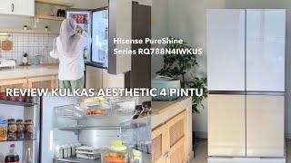 daily vlog cheny amelia || Review Kulkas Hisense PureShine Series 4 Pintu RQ788N4IWKUS Inverter