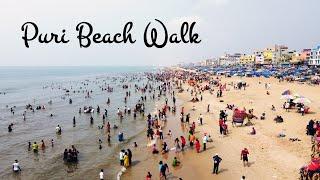 Exploring the Beautiful Puri Beach on Foot: A Walktuber's Adventure