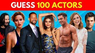 GUESS the ACTOR in 3 Seconds (Part 1) | 100 famous Actors and Actresses