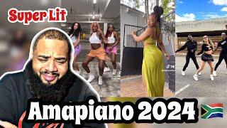 SOUTH AFRICAN Amapiano 2024  Dance Challenges | TIKTOK COMPILATION  | AMERICAN REACTS