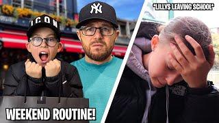 LILLYS LEAVING HIGH SCHOOL FOR GOOD! - WEEKEND ROUTINE!!