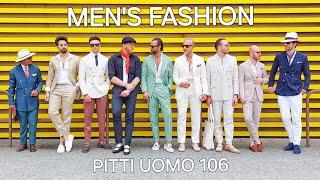 Elegant Men's Fashion. Pitti Uomo 106.