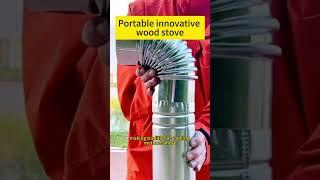 Portable innovative wood stove#portable #woodstoves #outdoorcooking #newdesign #strong #mobility