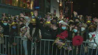 A scaled down New Year's celebration in Times Square