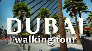 Peaceful Walk in Business district of Dubai. Walking tour streets 2024 truth today. best places NYC