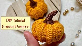 Pumpkin Crochet Tutorial/ Halloween Amigurumi Pumpkin