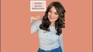 Wig unboxing of Christine by Envy in Medium Brown