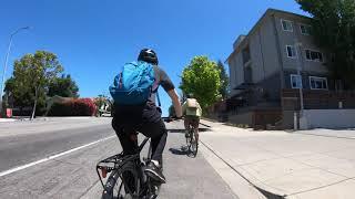 Palo Alto to Upper Crystal Springs Reservoir Bike Ride | 4K