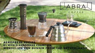 AEROPRESS recipe by World Aeropress Champion Wendelien van Bunnik from the Netherlands