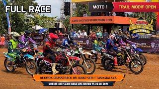 Full Race Moto1 Trail Modif Open Kejurda Grasstrack IMI Jabar Seri 1 Tasikmalaya