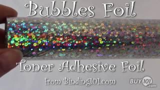 "Bubbles" Holographic Toner Foil from Binding101