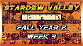 Let's Play STARDEW VALLEY | Fall Year 2 Week 3 | The Fair, Mastery, and Quests