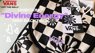 VANS "Divine Energy" mini backpack unboxing & try on  | ricci rea