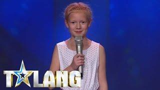 9-year old girl plays with fire during her audition in Sweden's Got Talent - Talang 2017