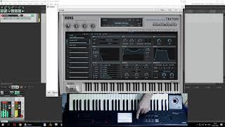 Korg Triton VST Full Sound Combi Bank  A 000-127 (namm 2020) / Midi Connect Korg M-50 (live check)