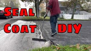 Asphalt Seal Your Driveway DIY ( Part 3 ) Driveway Sealer How To