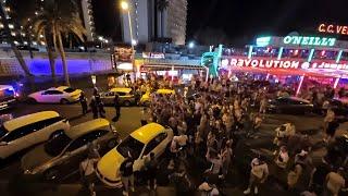 English Fans Clash With police In TENERIFE After England Win at Veronicas Strip MADNESS!!