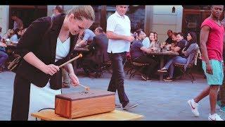 WoodPack Drum - Stunning street performance (Tongue drum percussion)