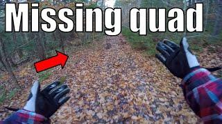 Quad Disappears In Woods