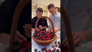 Berries/Chocolate basket!  Great project created with my friend Cedric during my stay in Paris!