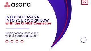 Integrate asana into your workflow with the CI HUB Connector