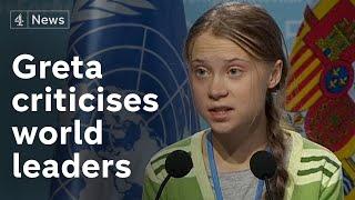 Greta Thunberg’s speech at UN climate change conference
